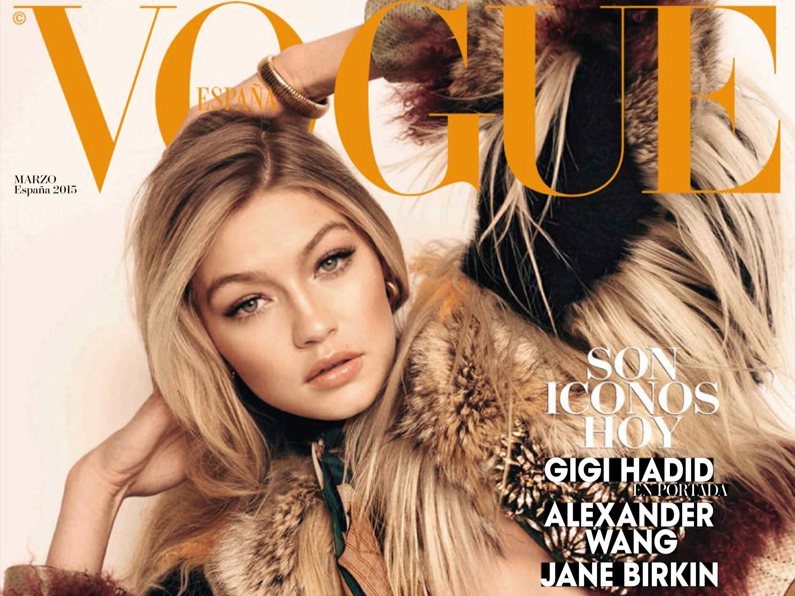 How many Vogue covers does Gigi Hadid on?