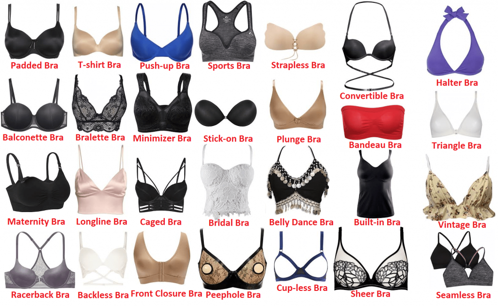 How many types of bra are there?