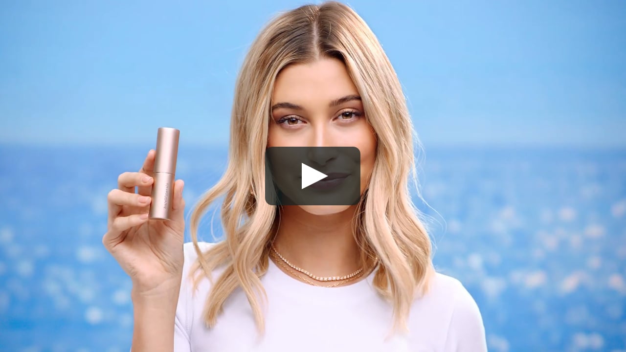 What Bare Minerals products does Hailey Bieber use?