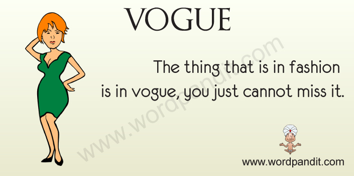 What Vogue means?