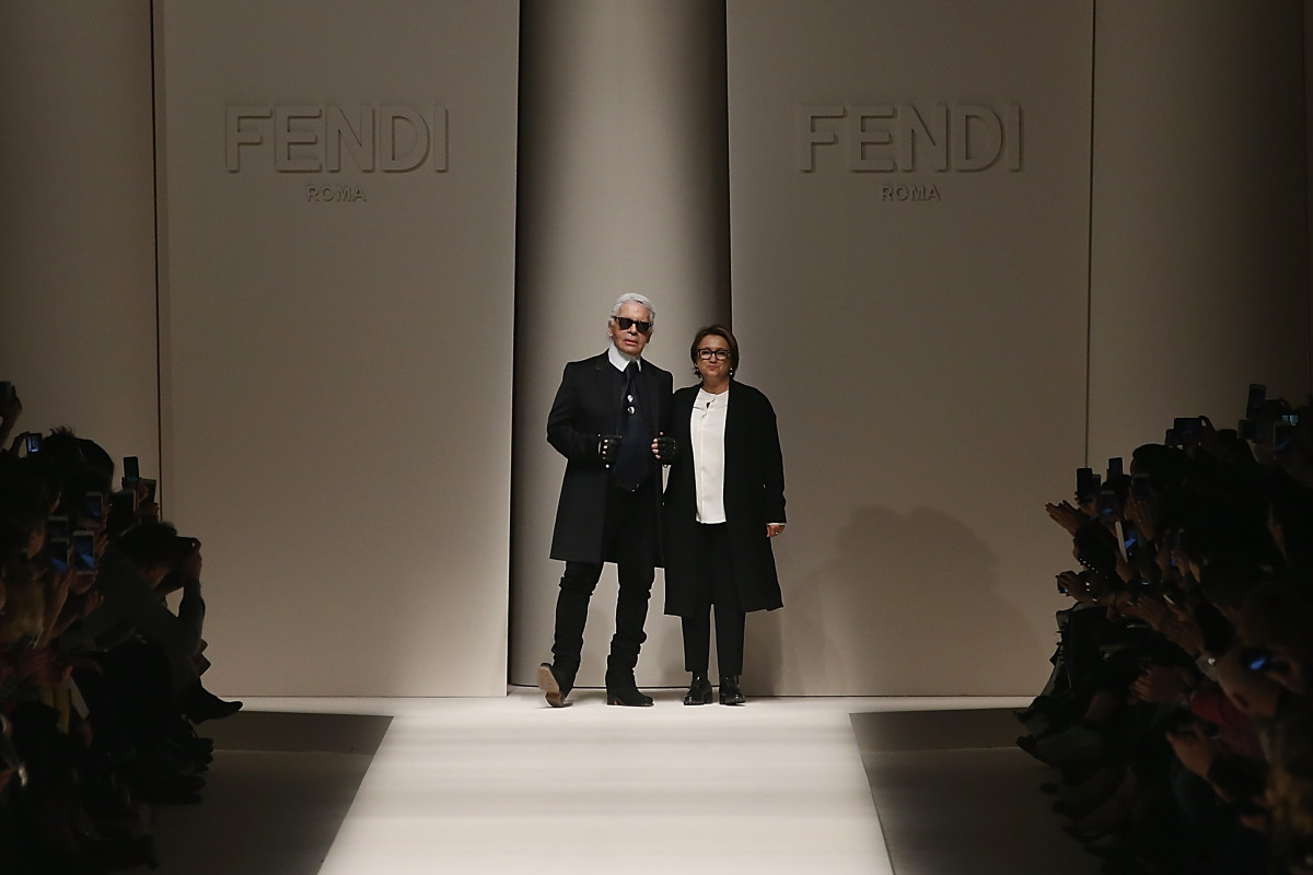 What did Karl Lagerfeld design for Fendi?