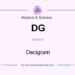What does DG stand for on sunglasses?