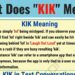 What does Kiki mean in slang?