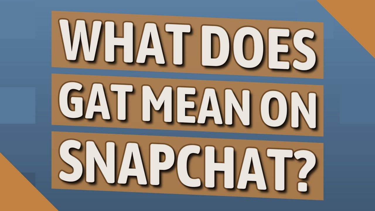 What does SMG mean on Snapchat?