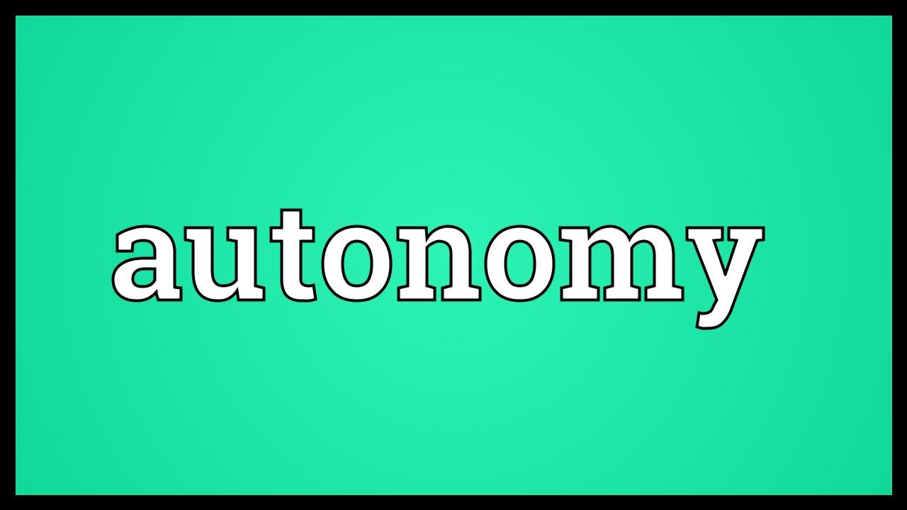 What is female autonomy?