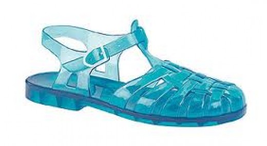 What kind of shoes were worn in the 80s?