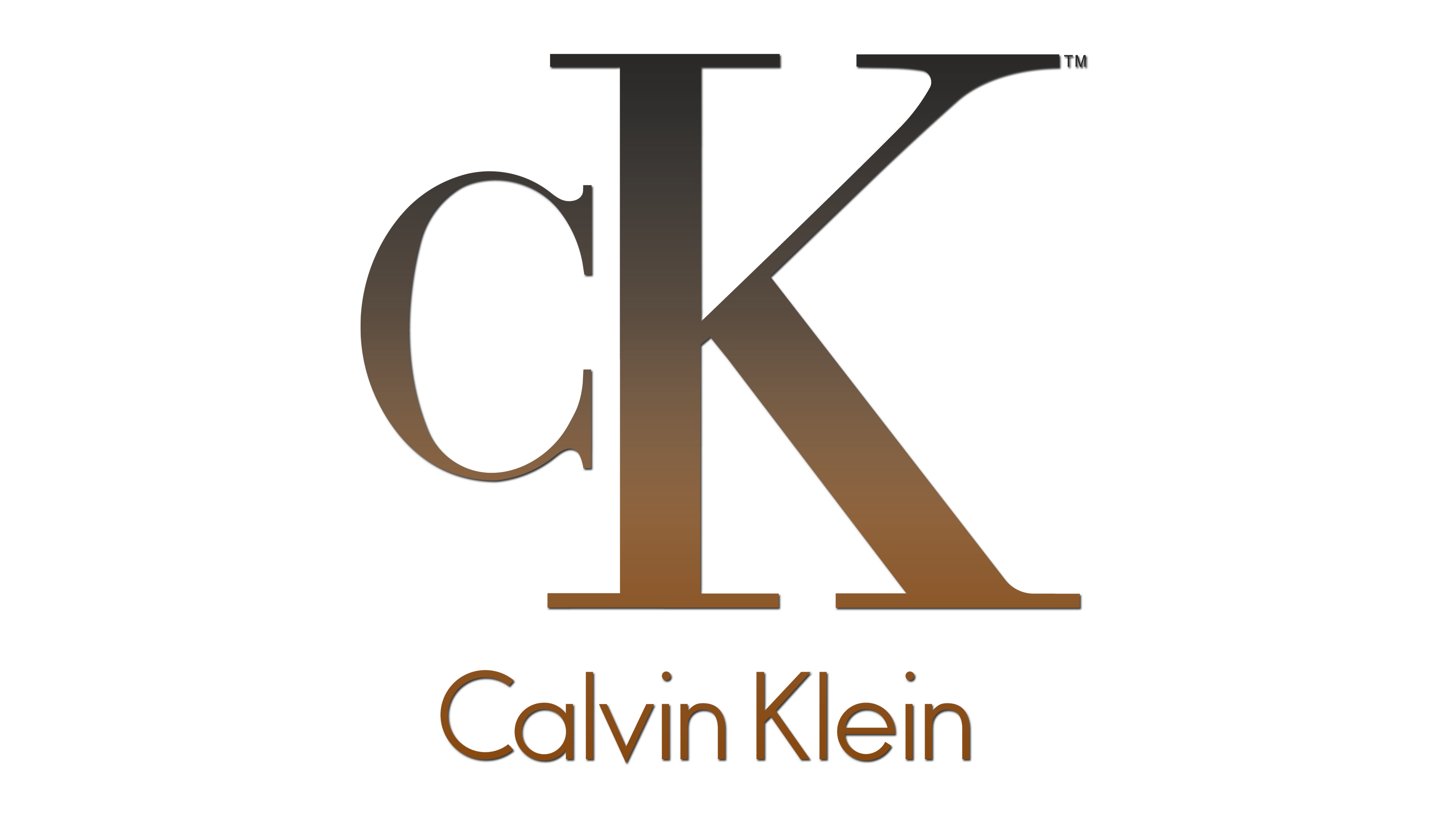 Who designed the Calvin Klein logo?