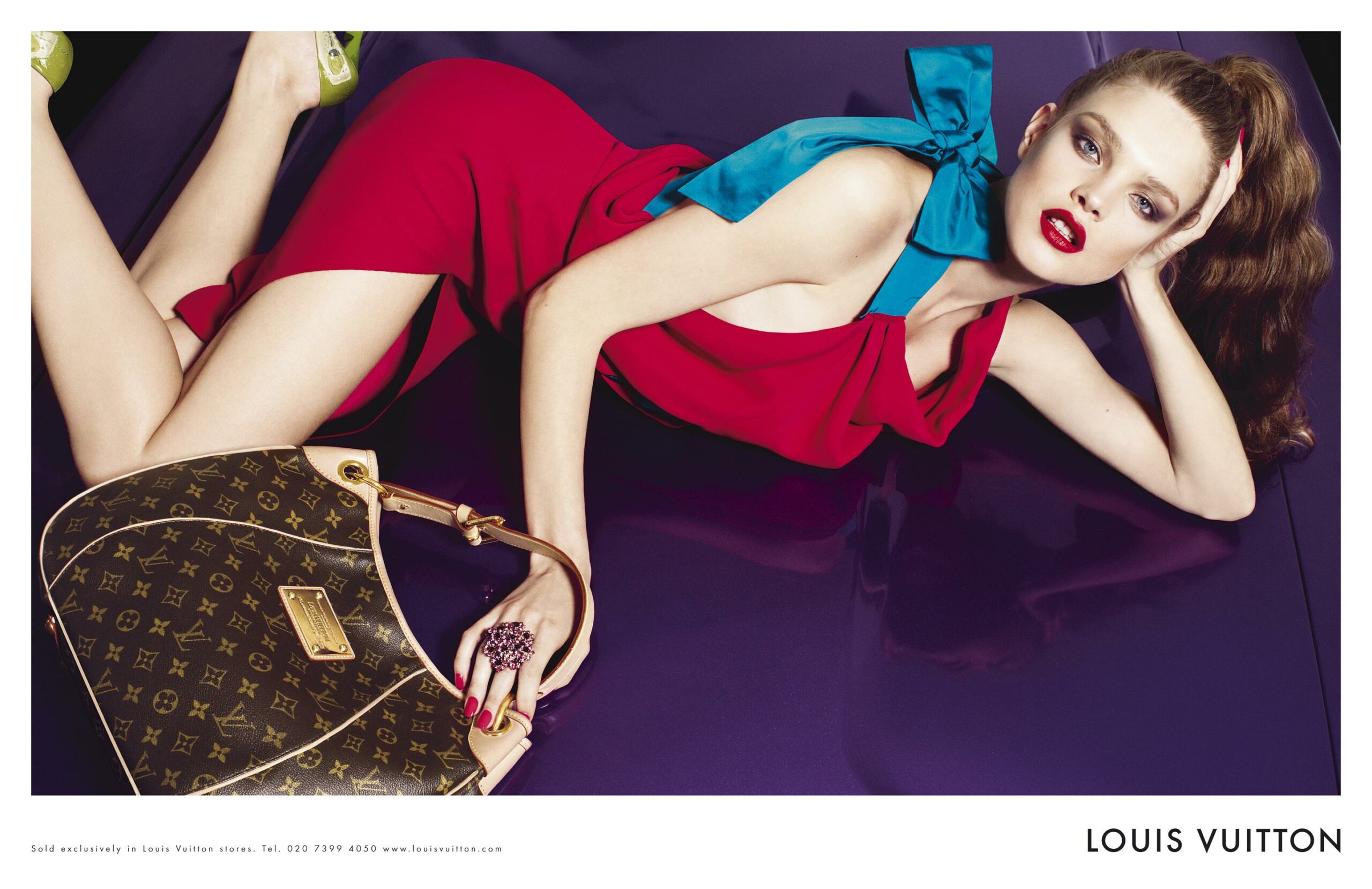 Who is the model for Louis Vuitton?