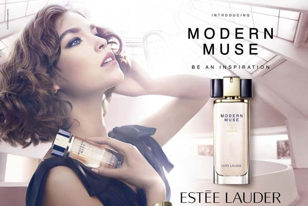 Who is the woman in the Estee Lauder advert?