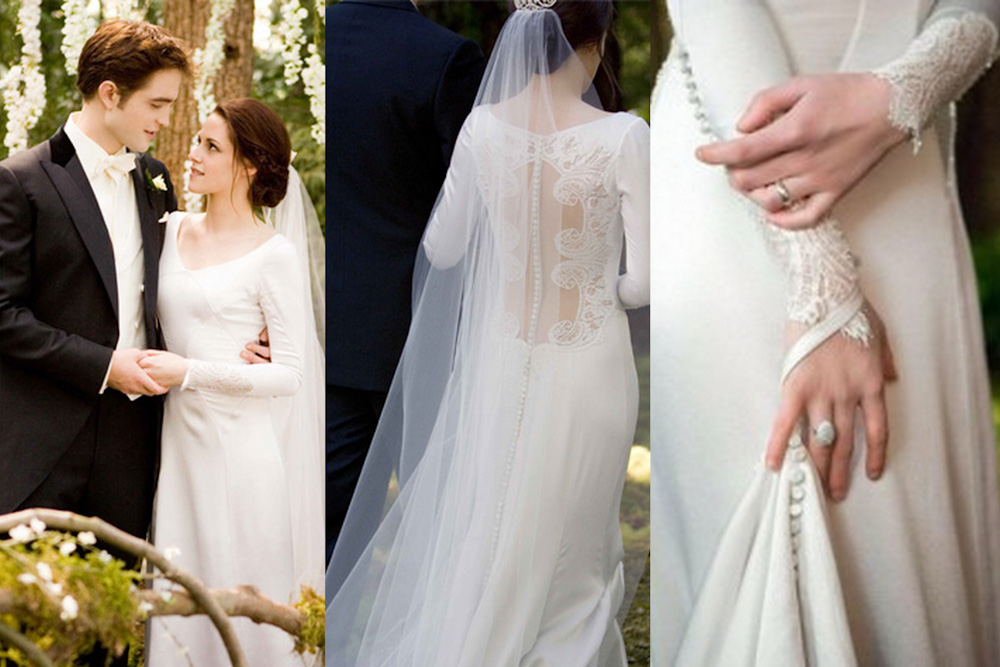 Who made the wedding dress in Twilight?