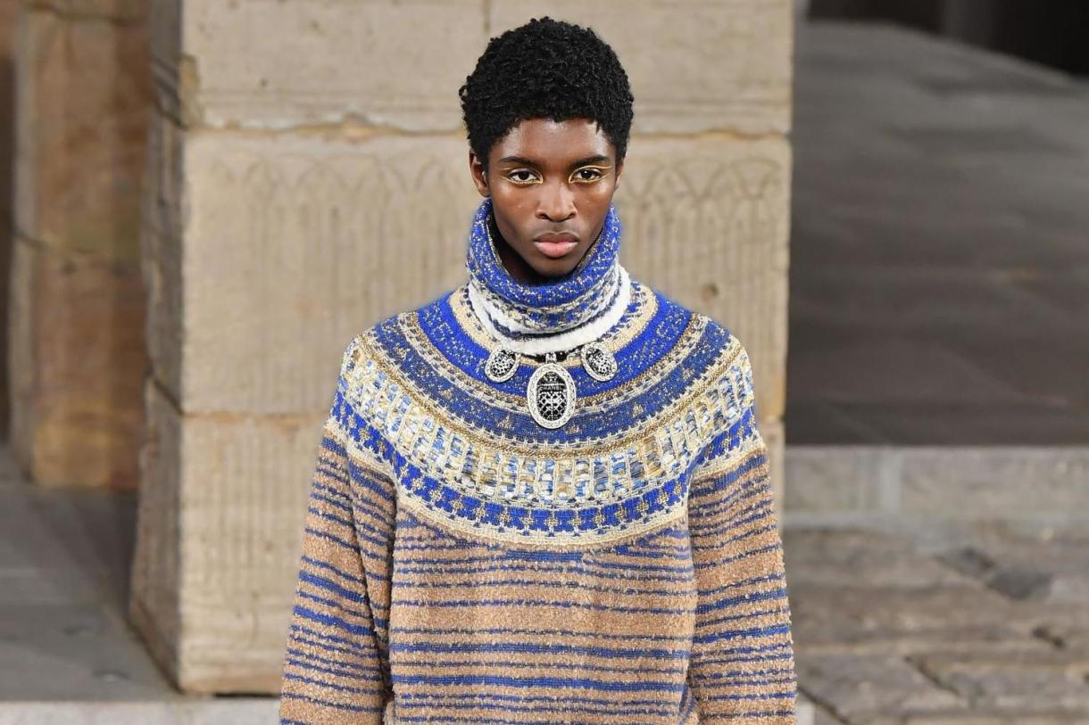 Who was the first black model to walk for Chanel?