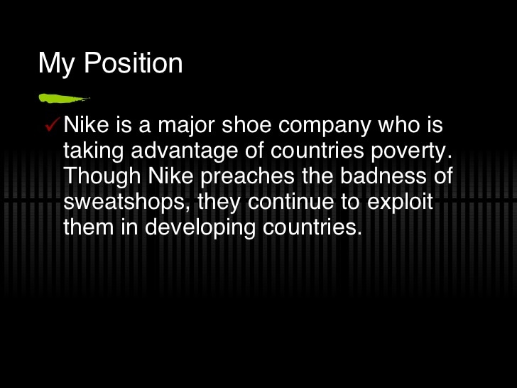 Why Nike is a bad company?