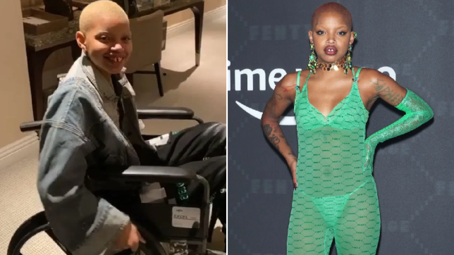 Why is Slick Woods in a wheelchair?