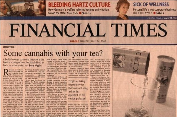 Why is the FT printed on pink paper?