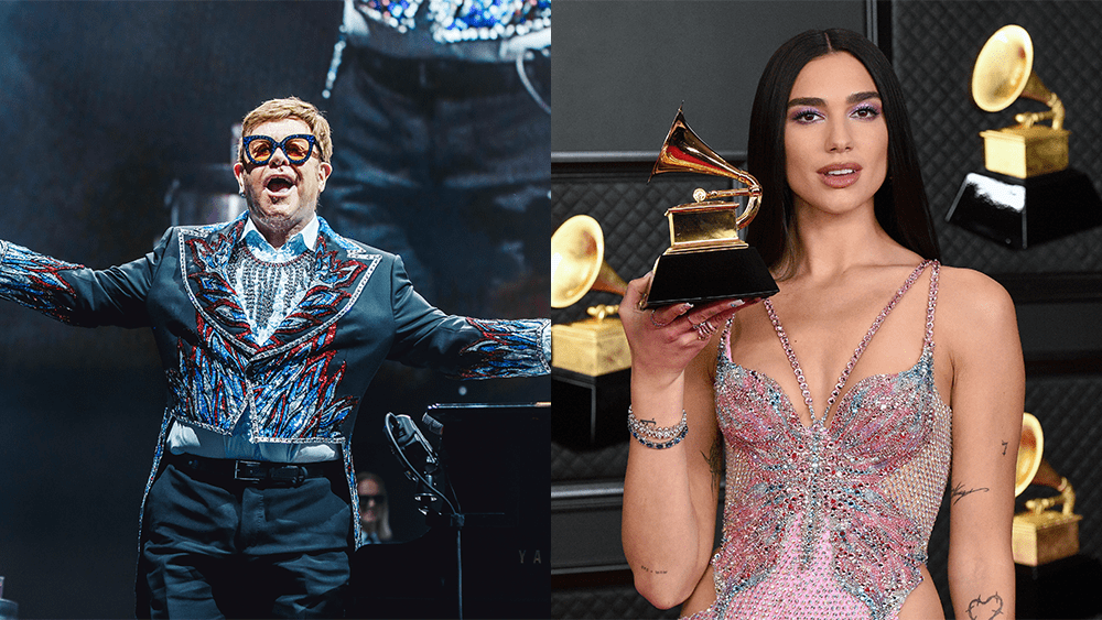 Did Elton John actually sing with Dua Lipa?