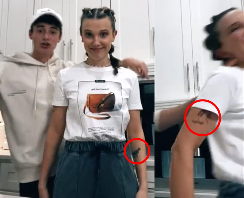 Does Millie Bobby Brown have a tattoo?