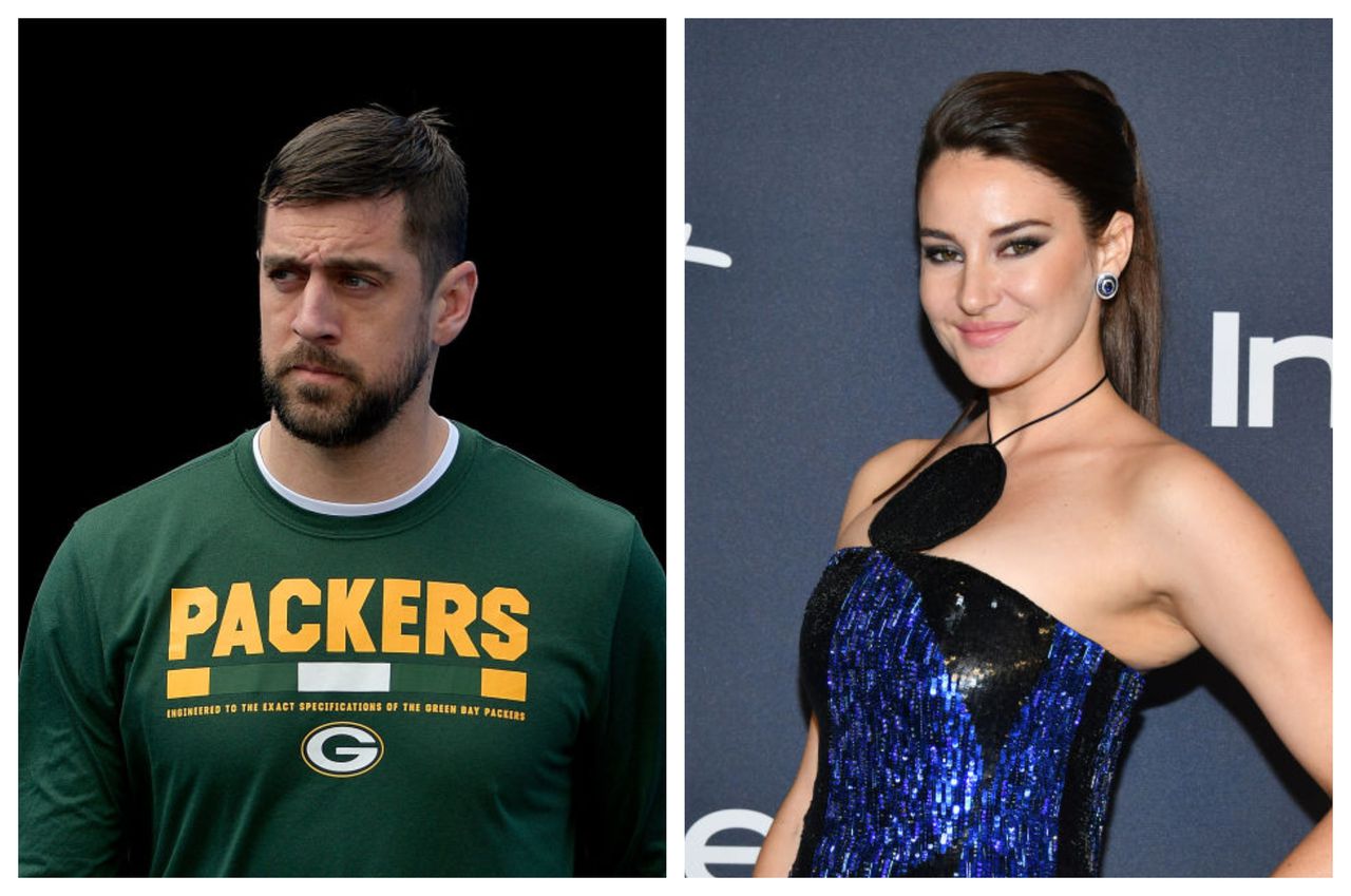 How did shailene meet Aaron Rodgers?