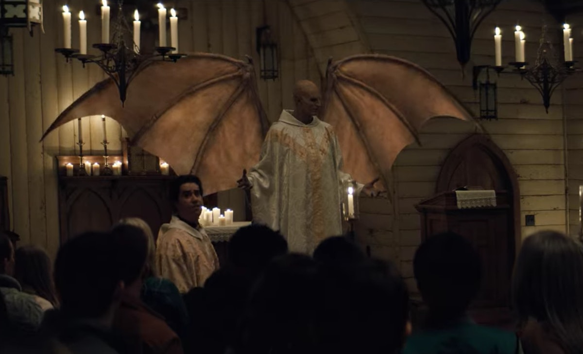 How did the priest become a vampire in Midnight Mass?