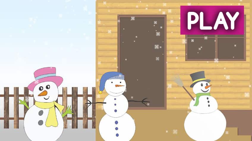 How do you build a snowman game?