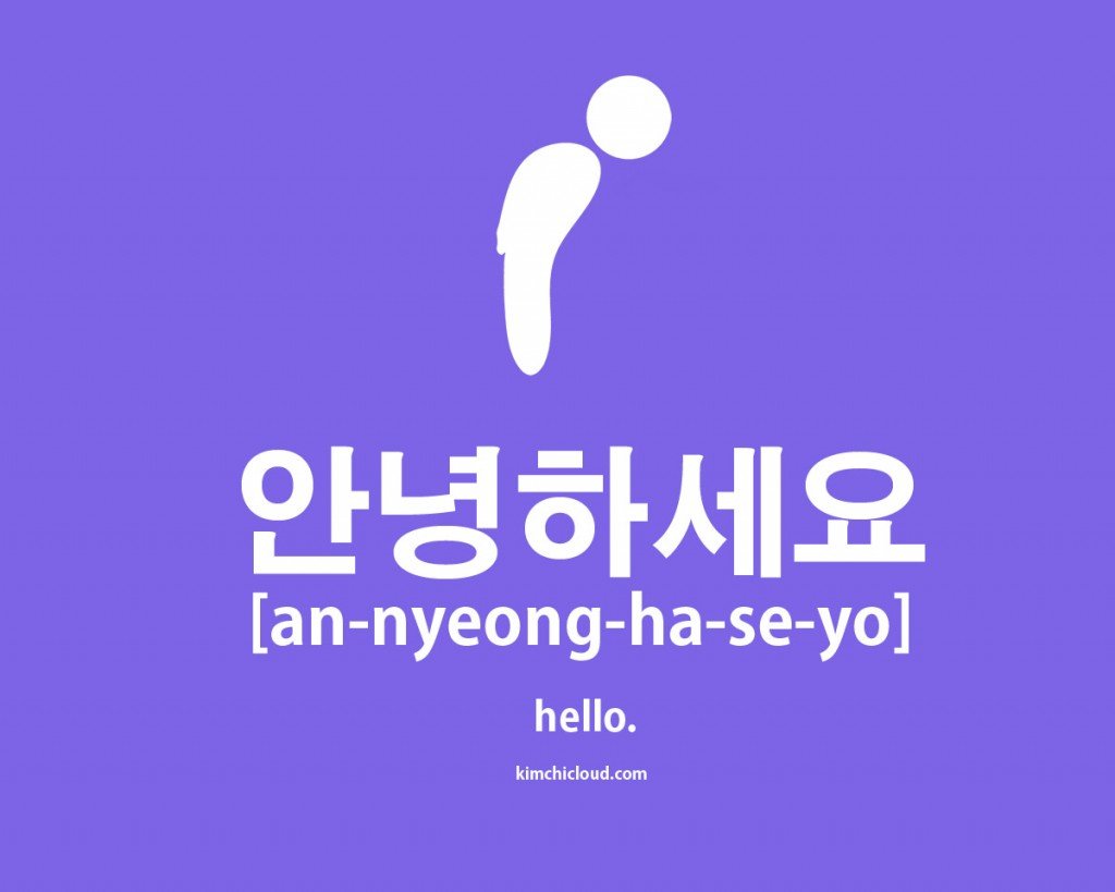 How do you say hi in Korean?