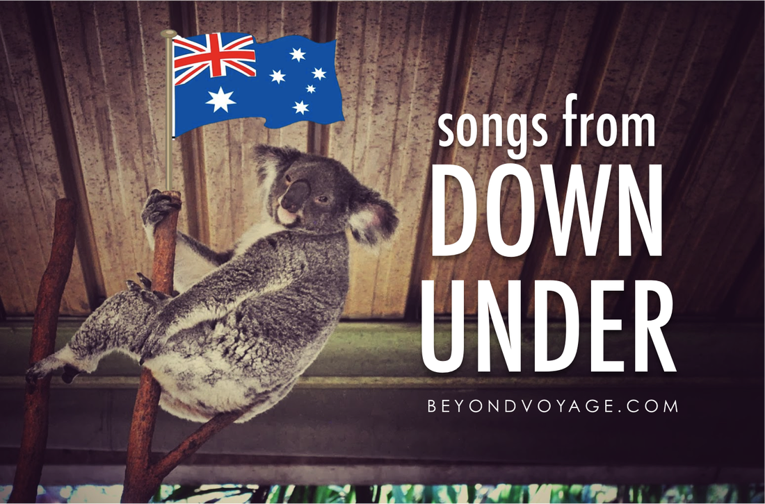 How does the song Down Under represent Australia?