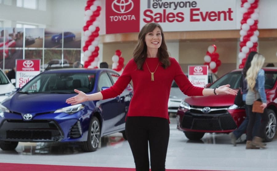 How much does Toyota spokeswoman Jan make?