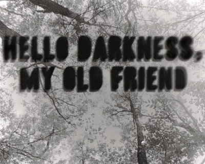 Is Hello darkness an old friend personification?