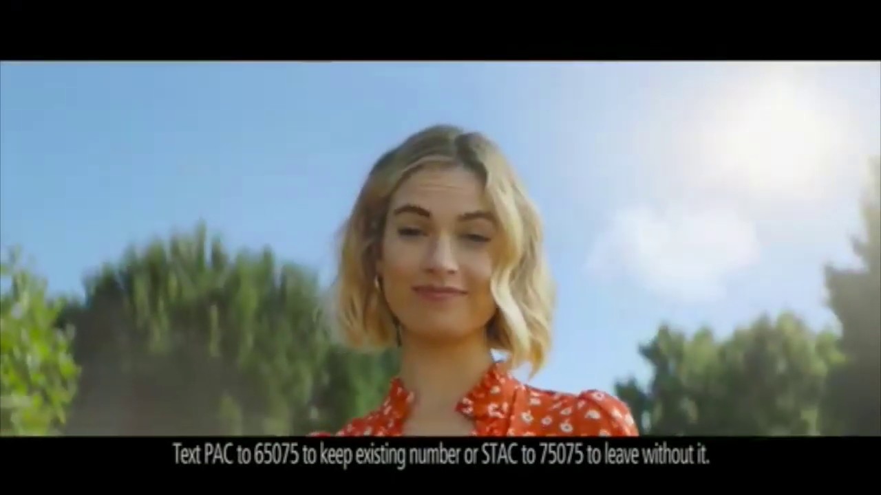 Is Lily James in an advert?