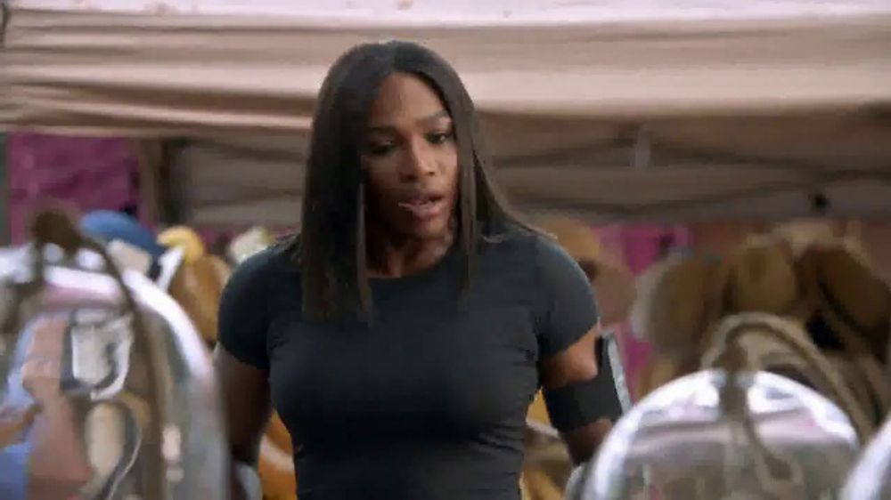 Is Serena Williams in a commercial?