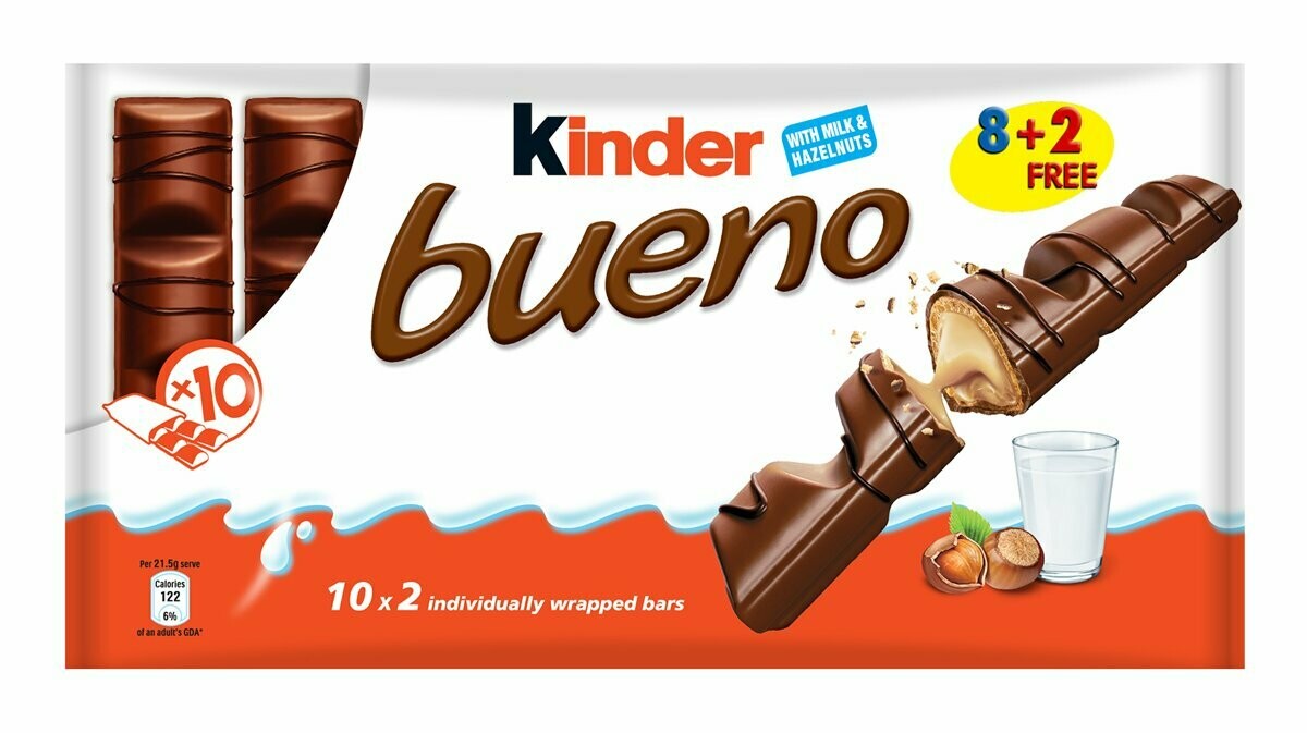 What Flavour is kinder bueno?