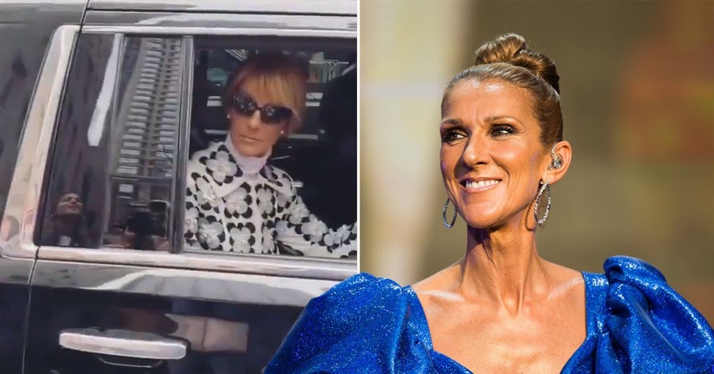 What did Celine Dion do while singing My Heart Will Go On at the Oscars?