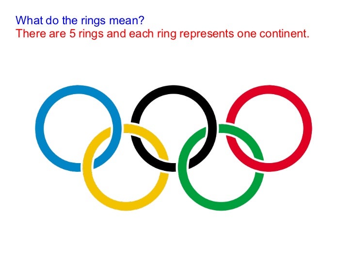 What do the 5 golden rings represent?