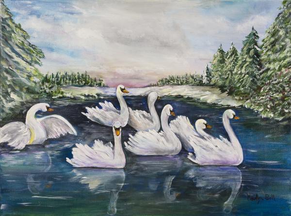 What does 7 swans a swimming mean?