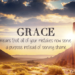 What does having grace mean?