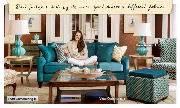 What furniture store does Brooke Shields advertise for?