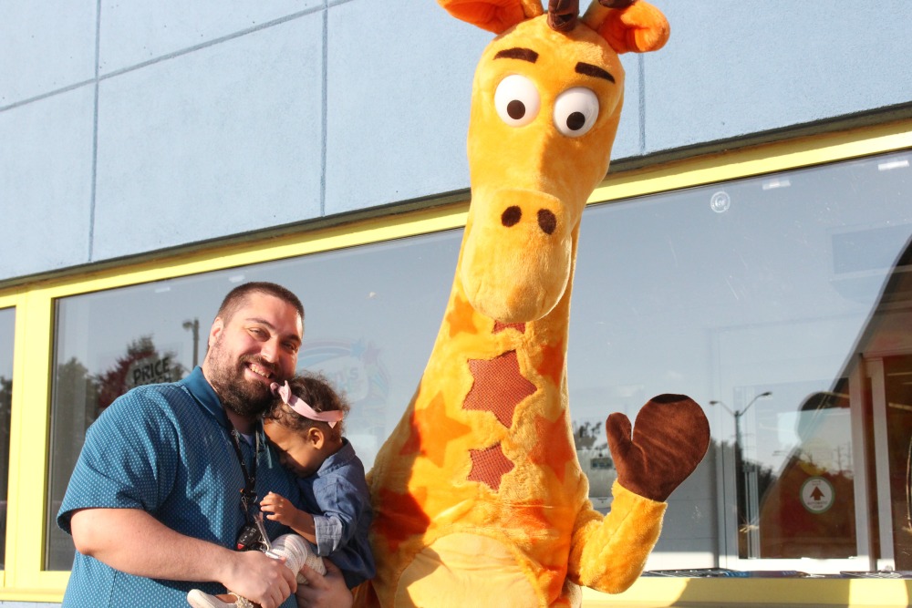 What is Geoffrey the Giraffe doing now?