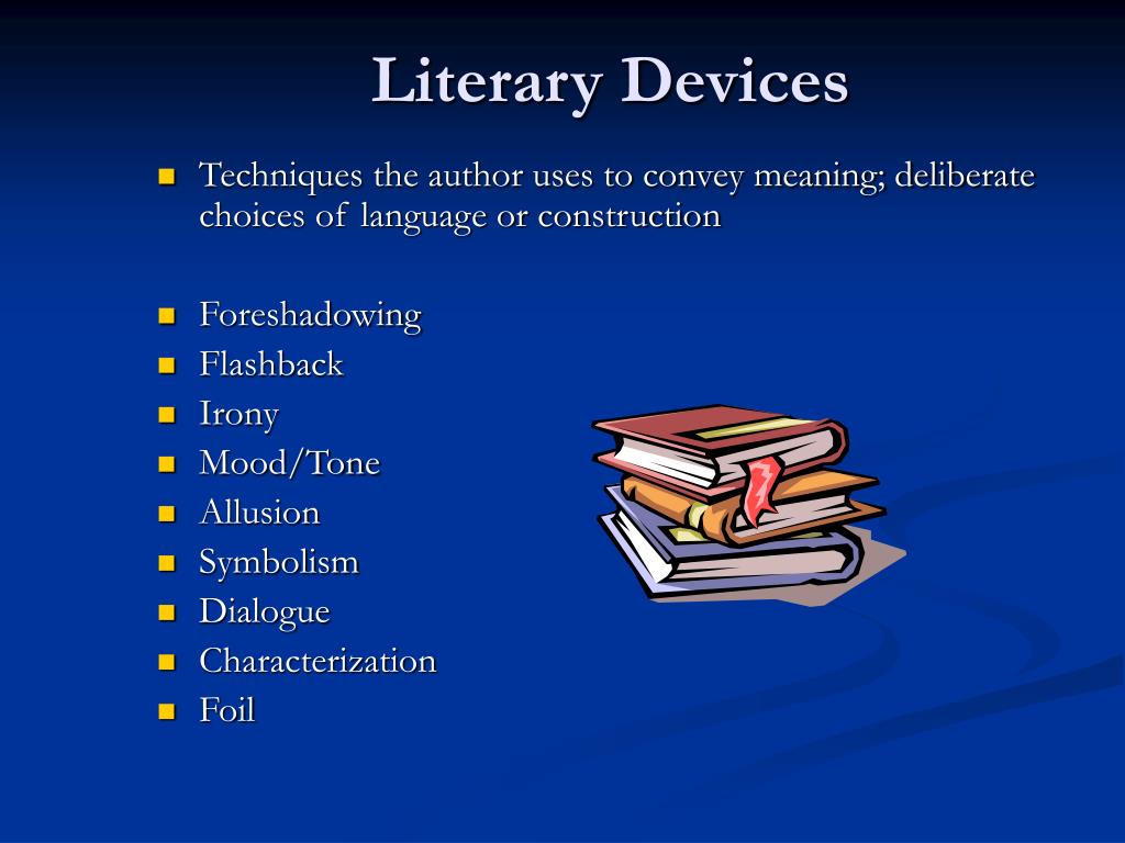 What is literary devices in a story?