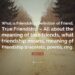 What is the meaning of old friend?