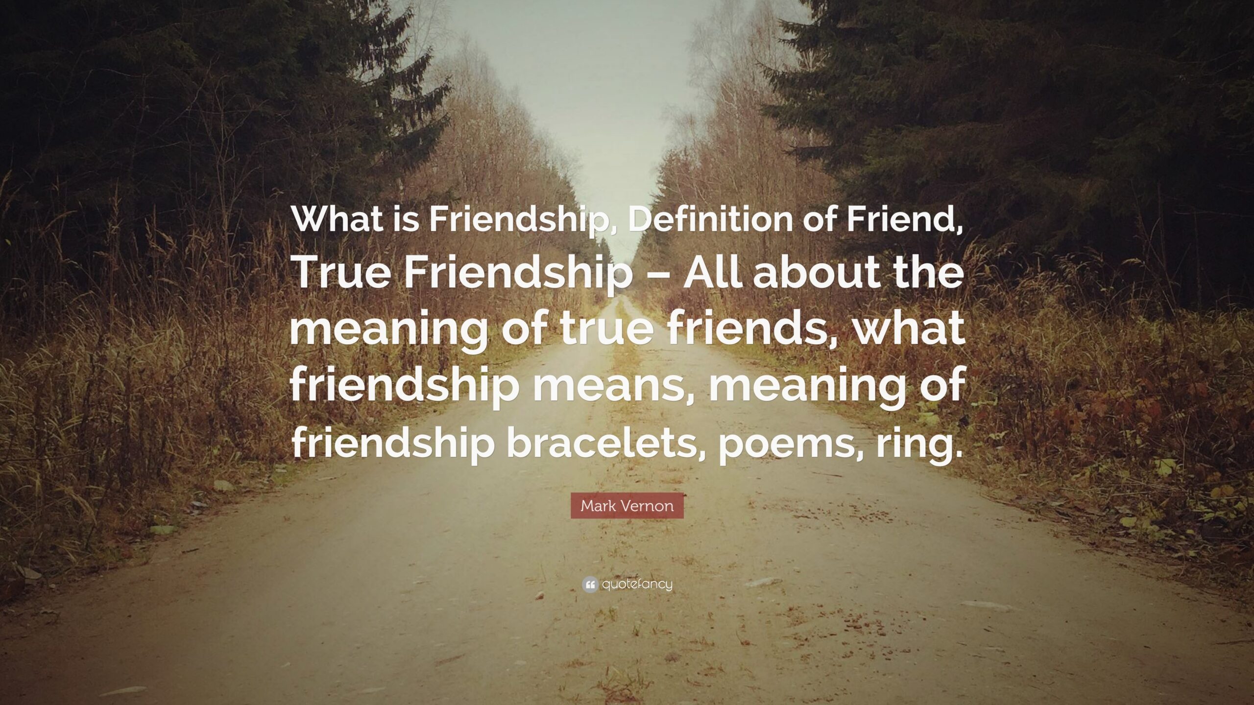 What is the meaning of old friend?