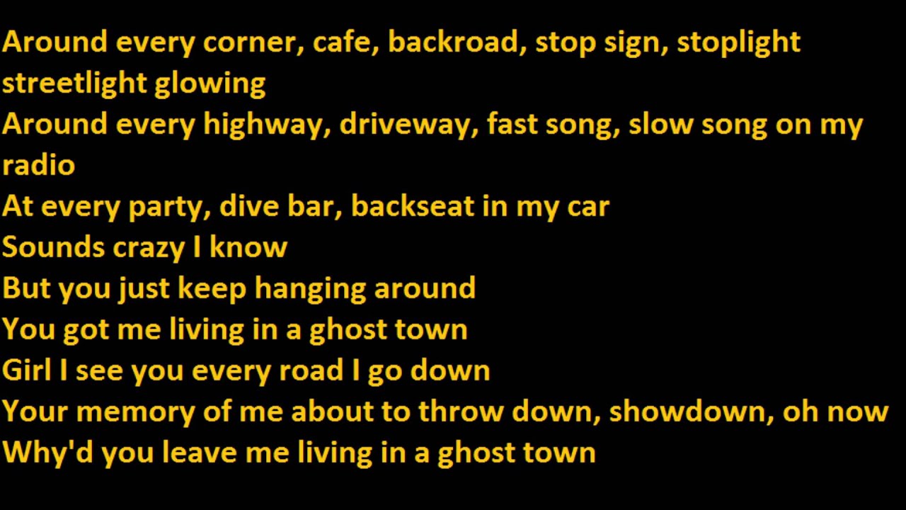 What is the meaning of the song Ghost Town?