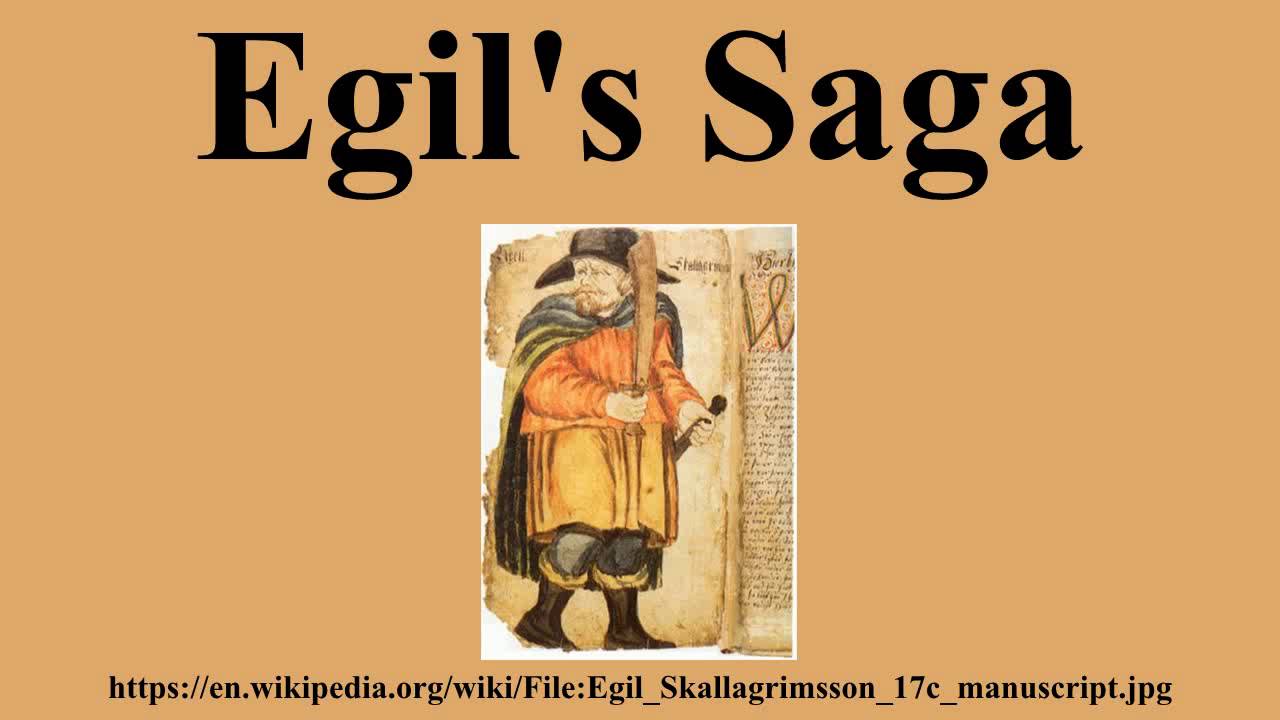 When was Egils saga written?