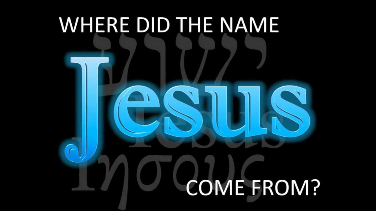 Where did in Jesus name come from?