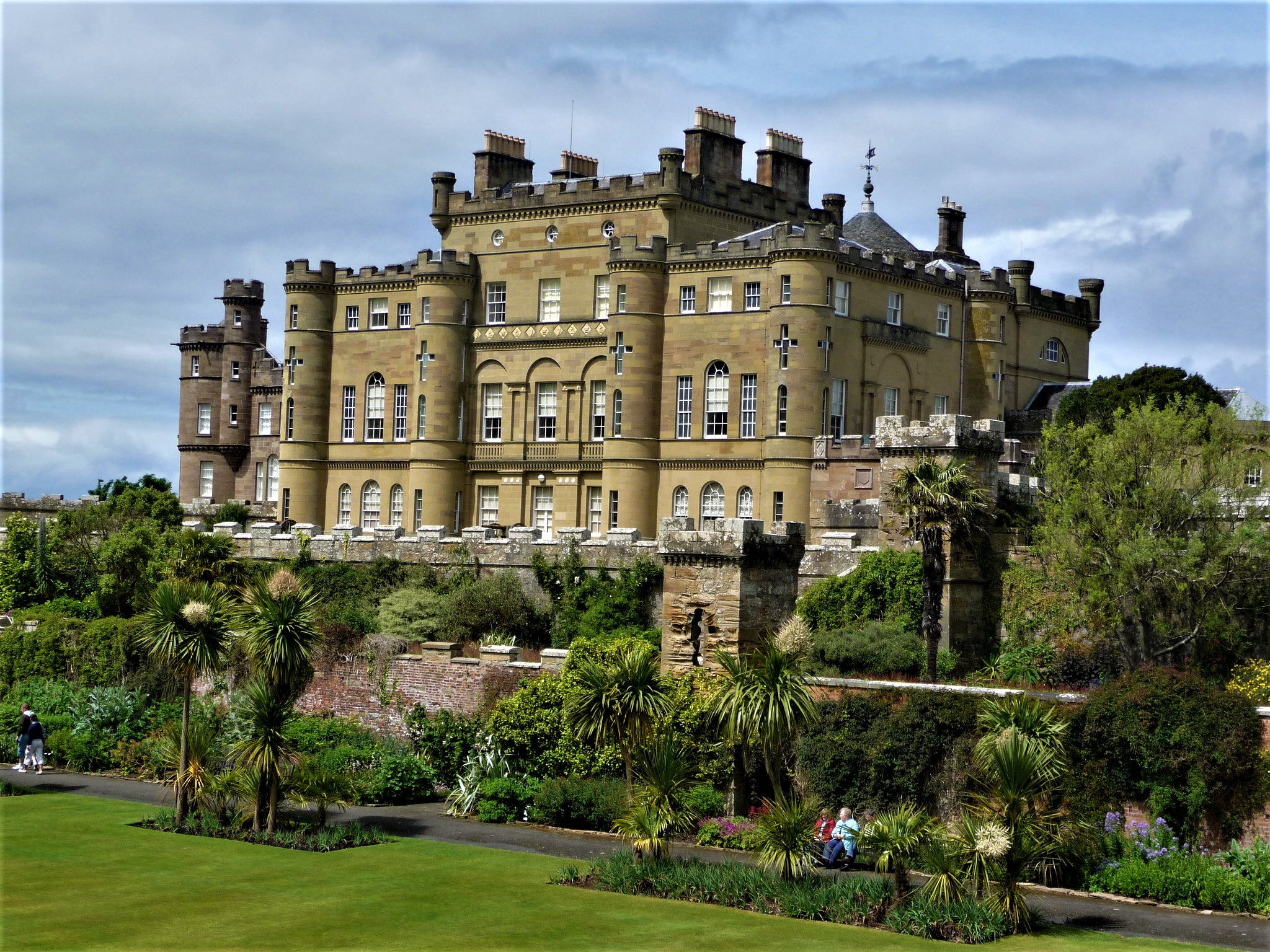 Where was a castle in Scotland filmed?