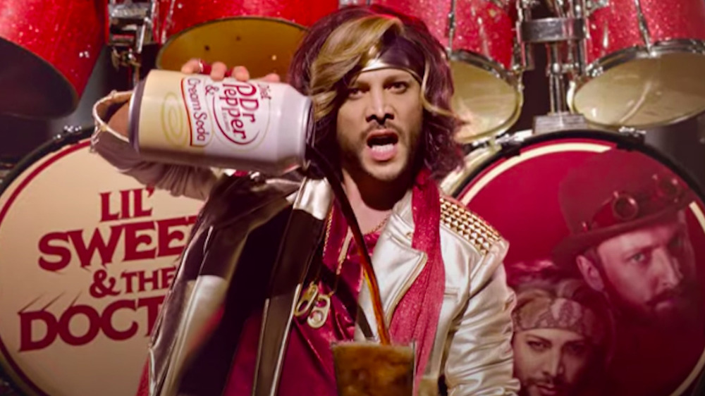 Who are the actors in the Dr. Pepper & Cream Soda commercial?