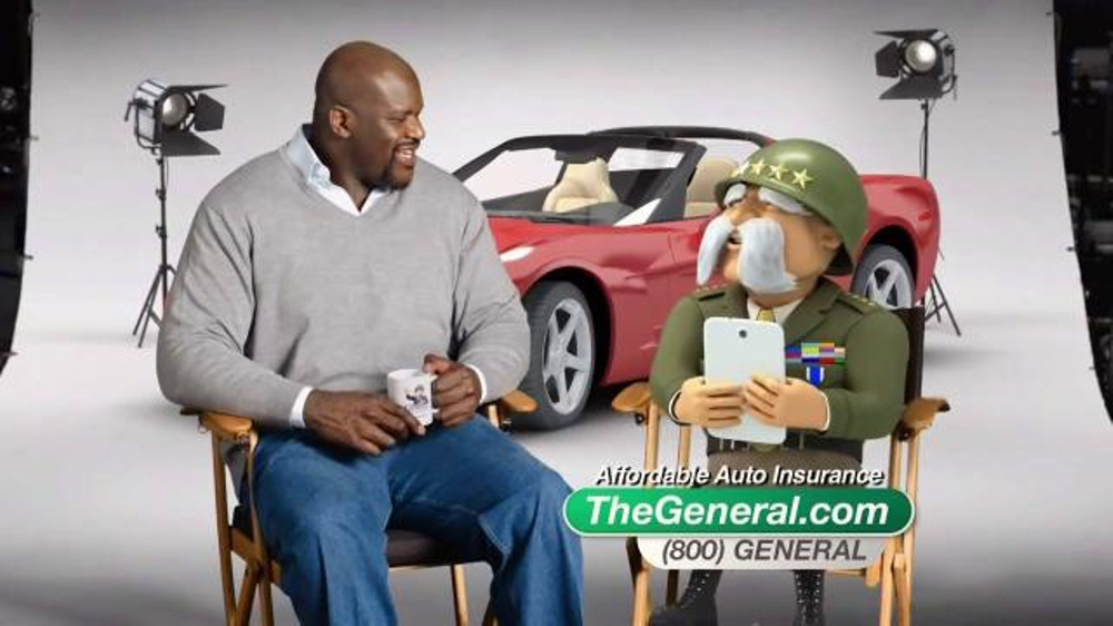 Who are the actors in the general insurance commercial?