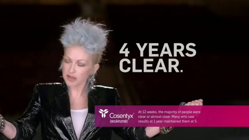 Who are the celebrities in the COSENTYX commercial?