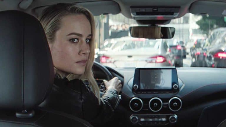 Who is in the Nissan commercial with Brie Larson?