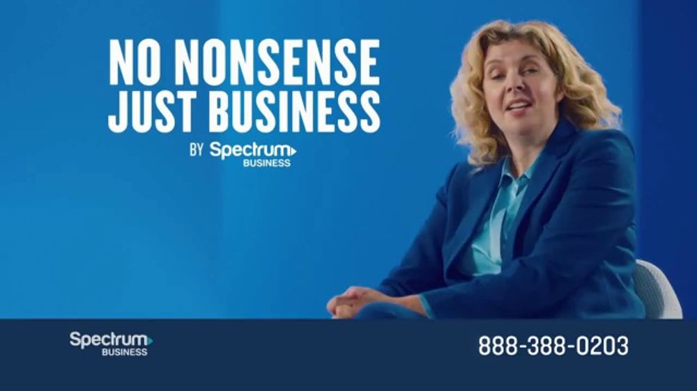 Who is the actress in the Spectrum business no nonsense commercial?