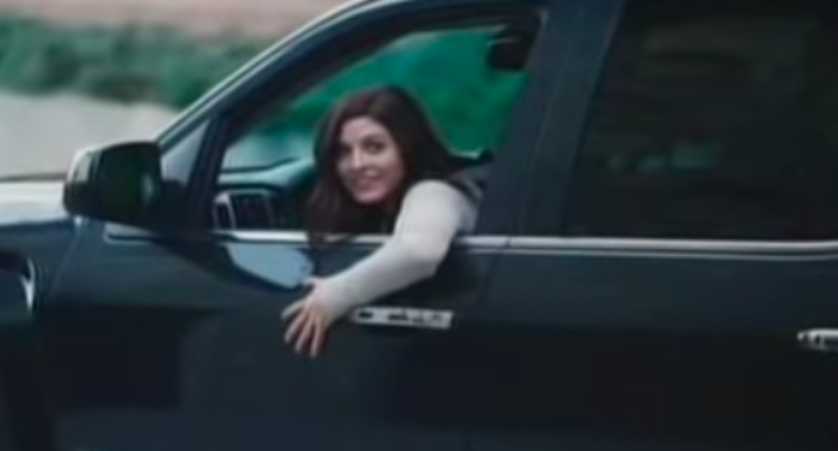 Who is the girl in the Chevy Christmas commercial?
