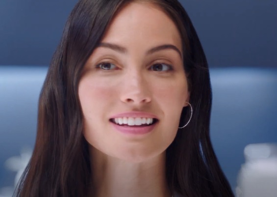 Who is the girl in the Oral B toothbrush advert?